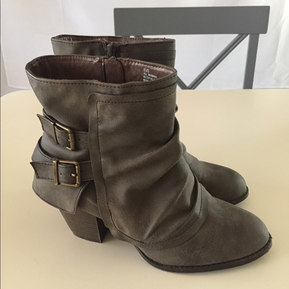 Taupe booties